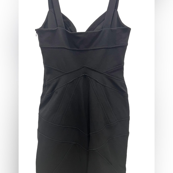 Diane Von Furstenberg | ICONIC DVF Benny Bodycon Midi Dress 12 Black Bandage Y2K - Picture 5 of 15